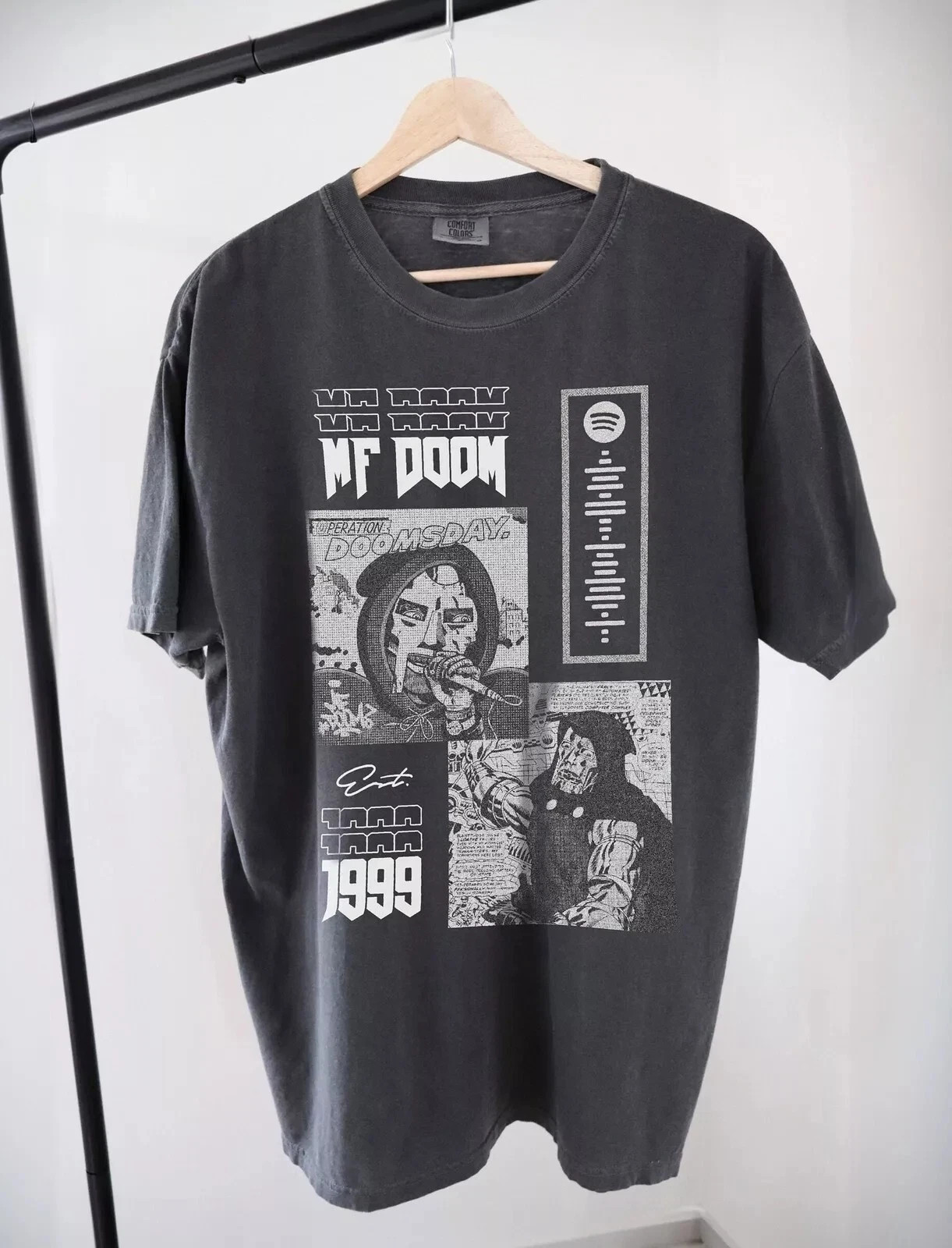 MF Doom Shirt, MF Doom Black Short Sleeve Cotton T-shirt Unisex S-5XL gallery