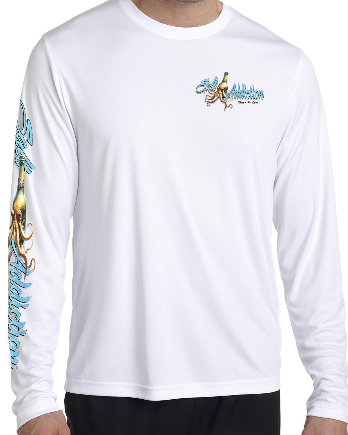 Salt Addiction t shirt Saltwater microfiber fishing long sleeve 50+ uv gallery