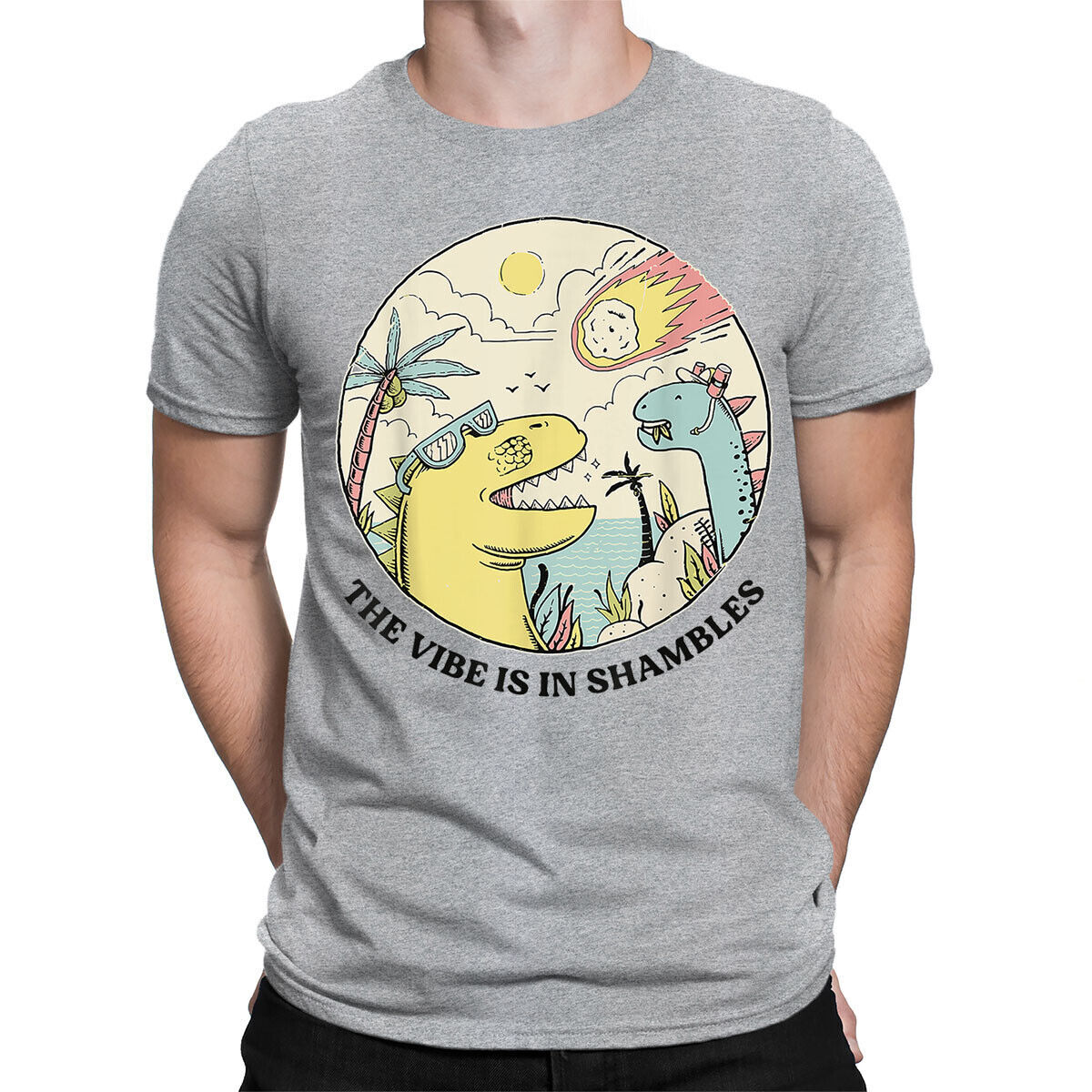 The Vibe Is In Shambles Funny Cartoon Meme Vintage Mens Womens T-Shirts #UJV6 gallery