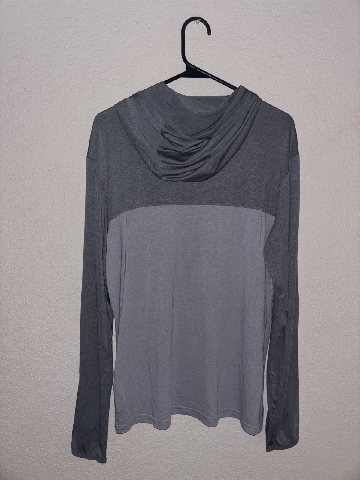 Free Fly Bamboo Hybrid Hoodie Mens Medium Slate Aspen Grey Sun UPF 50+ NWT gallery