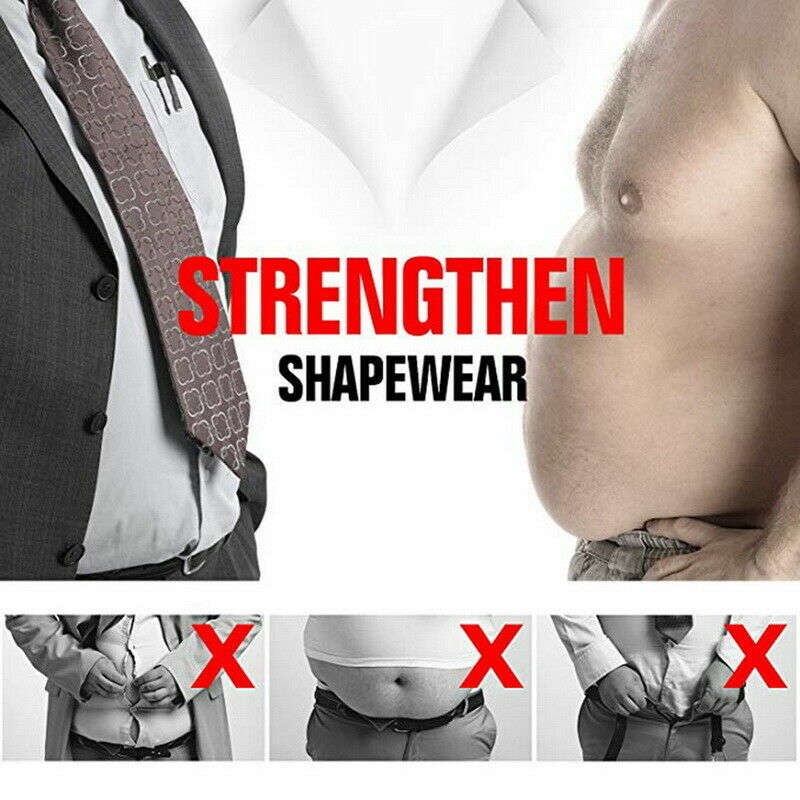 Men Slimming Body Shaper Posture Corrector Vest Abdomen Compression Shirt Top gallery