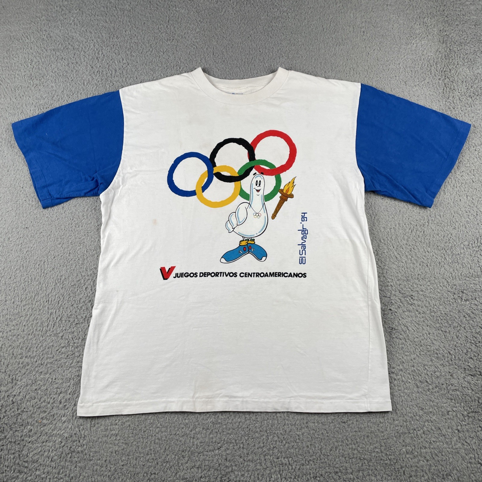 Vintage St. Jacks XL El Salvador Olympics Team 1994 Made In El Salvador Cotton