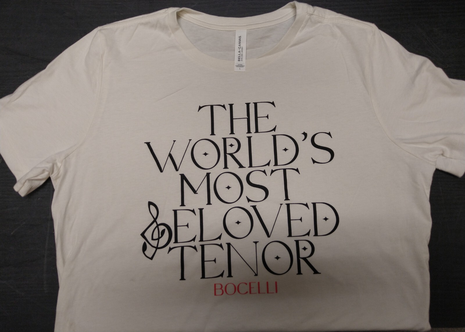 Andrea Bocelli "The World's Most Beloved Tenor" T-Shirt ⭐️NEW⭐️ gallery