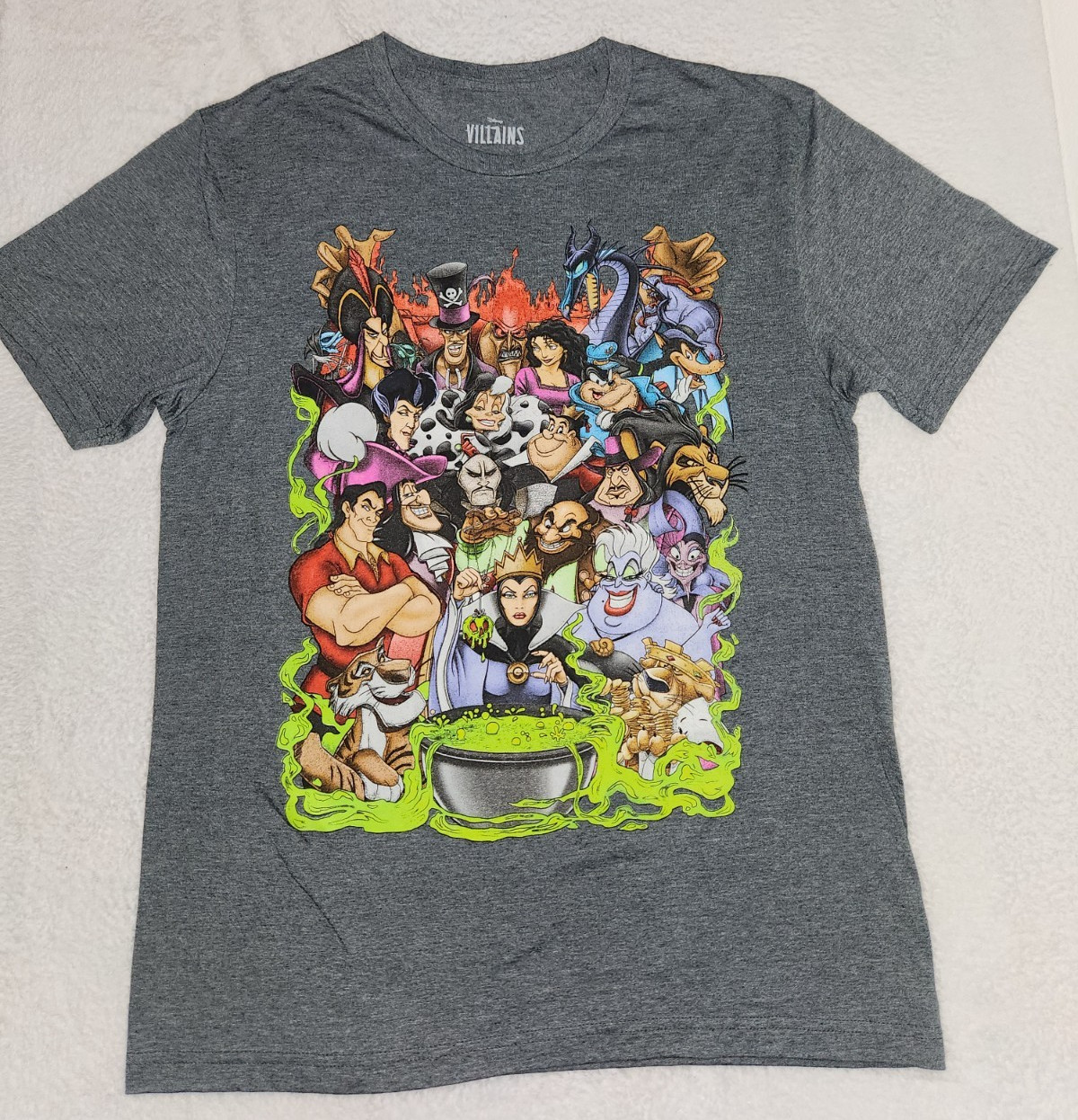 Disney Villains T-Shirt Unisex Adult Size Medium Dark Grey gallery