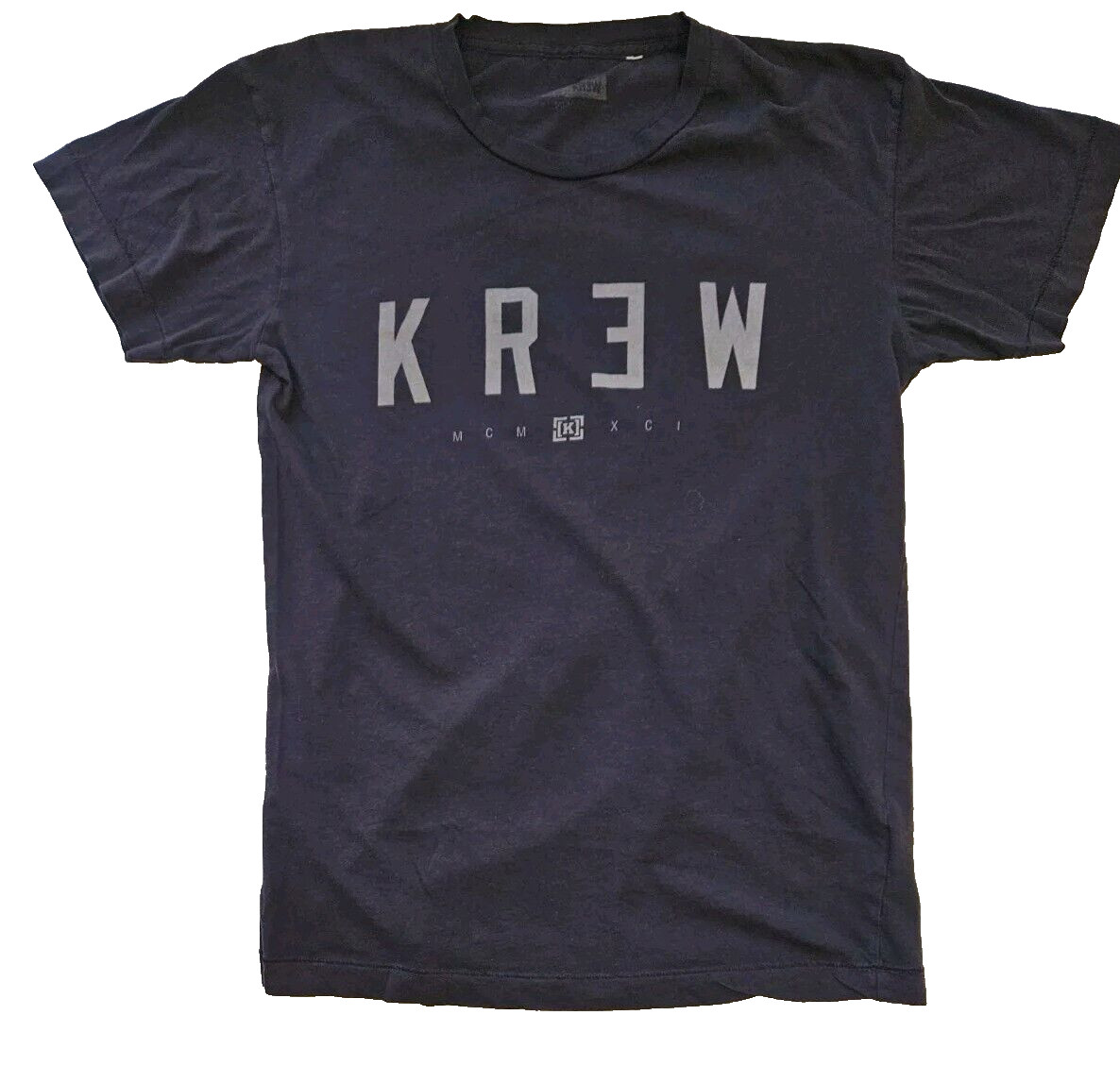 KR3W KREW Shirt Mens MEDIUM Short Sleeve Skateboarding Tee Single Stitch