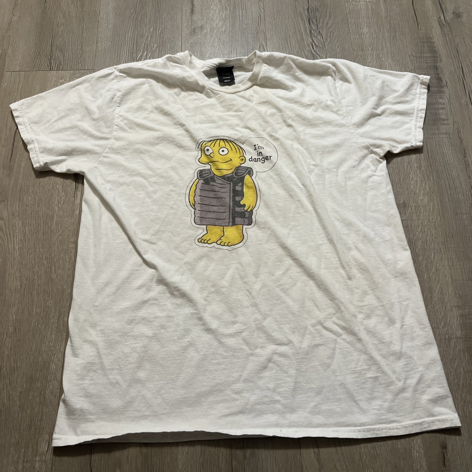 The Simpsons Ralph Wiggum T-Shirt Men’s XL White I’m In Danger gallery