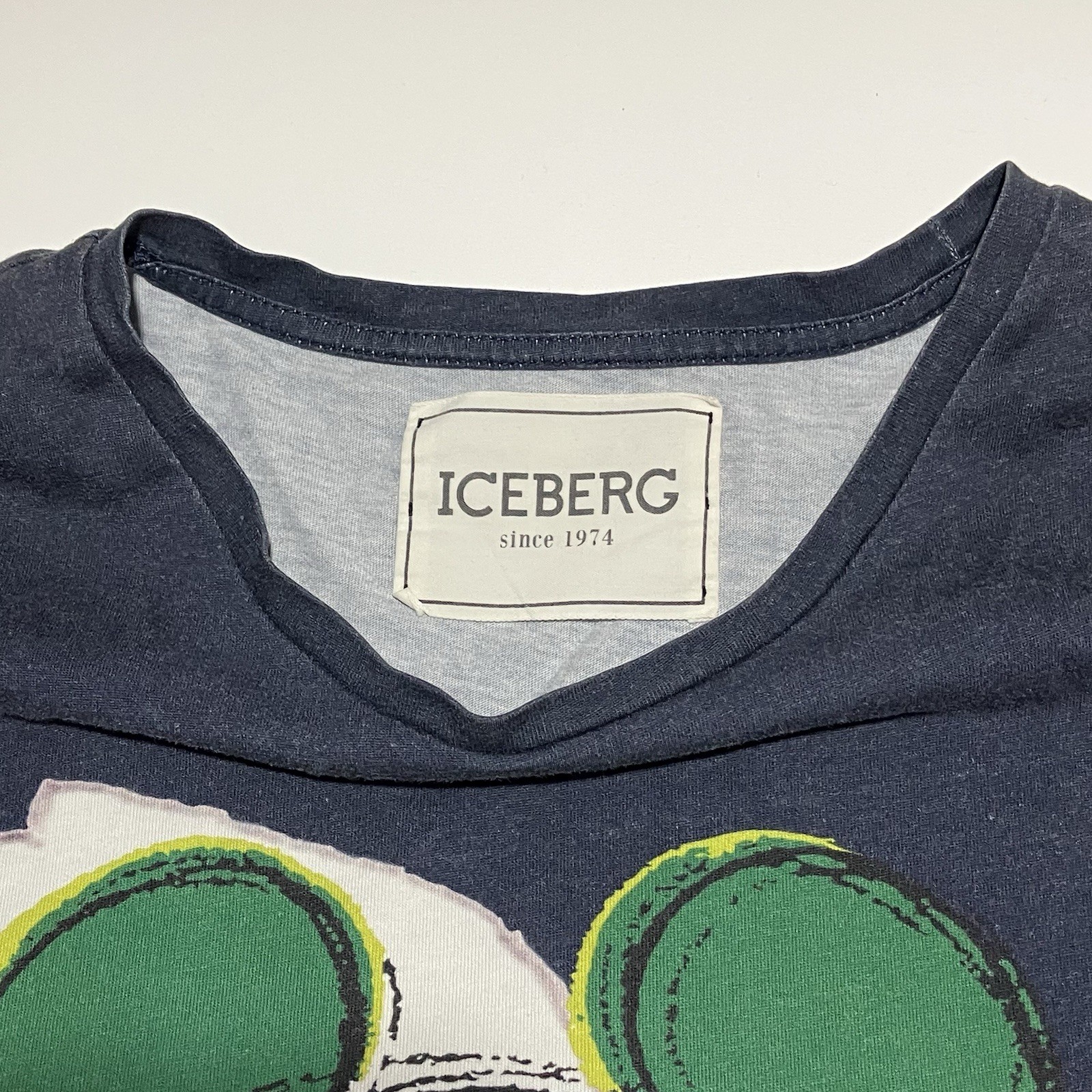 Vintage Iceberg Disney Mickey Mouse T-Shirt Mens L Large Green Blue Red - STAIN gallery