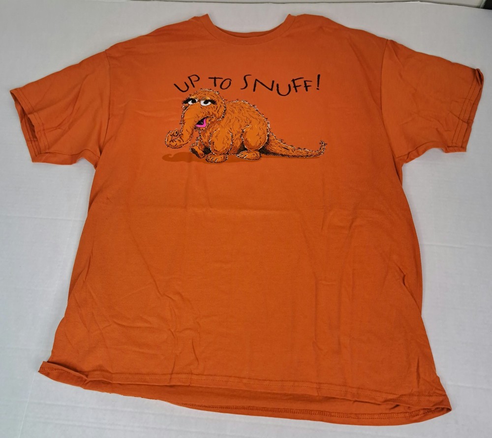 Kidrobot Snuffleupagus Sesame Street Up to Snuff XL Brown/Orange T-Shirt