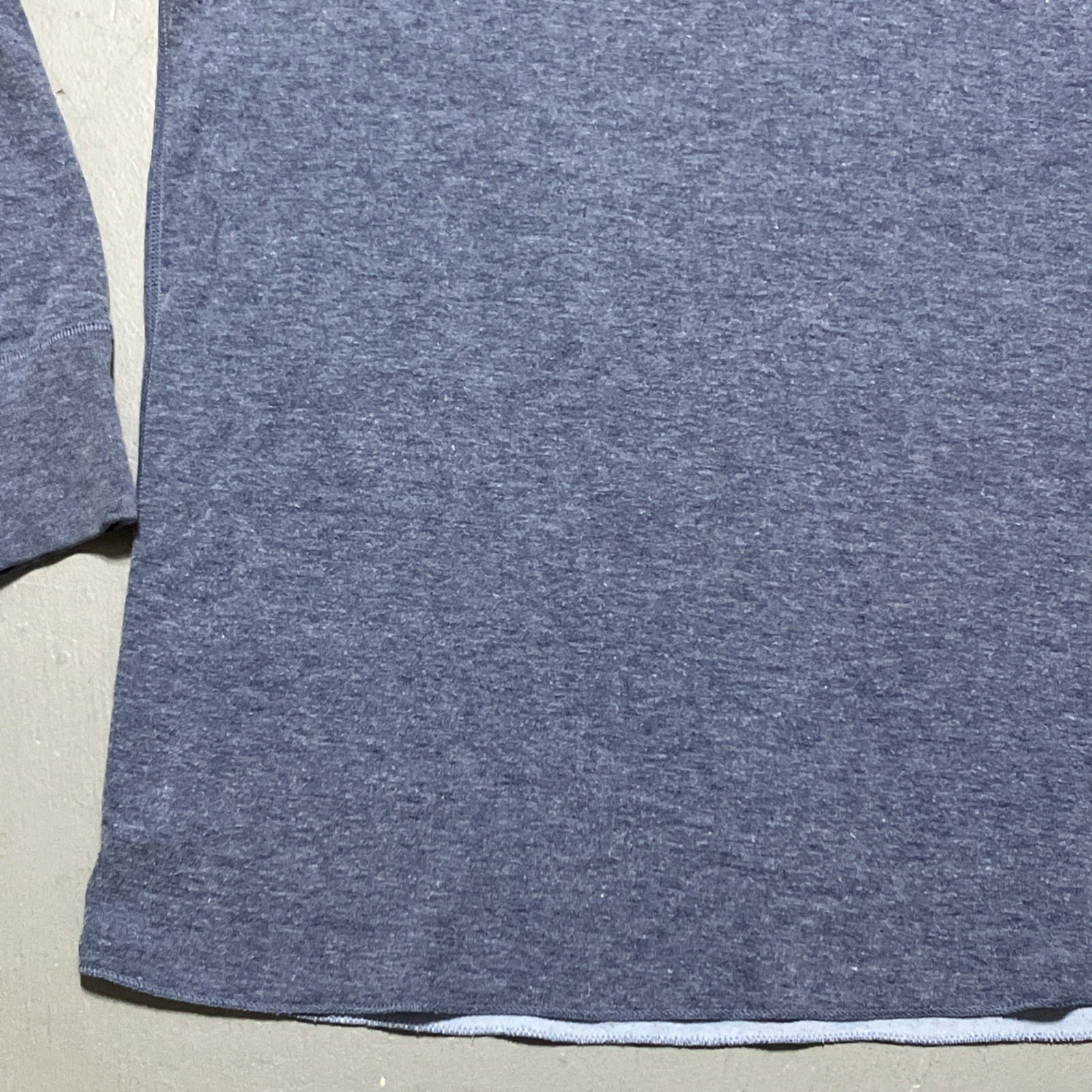 L.L. Bean Two-Layer River Driver's Shirt Sz L Tall Blue Wool Blend Henley gallery