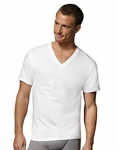Hanes 777VP6 Men's T-Shirt, Size L - White (6 Piece) gallery