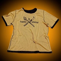 Dewar’s High-End Gold & Black SS Reversible Crew Neck Luxury Knit Shirt M-L-XL