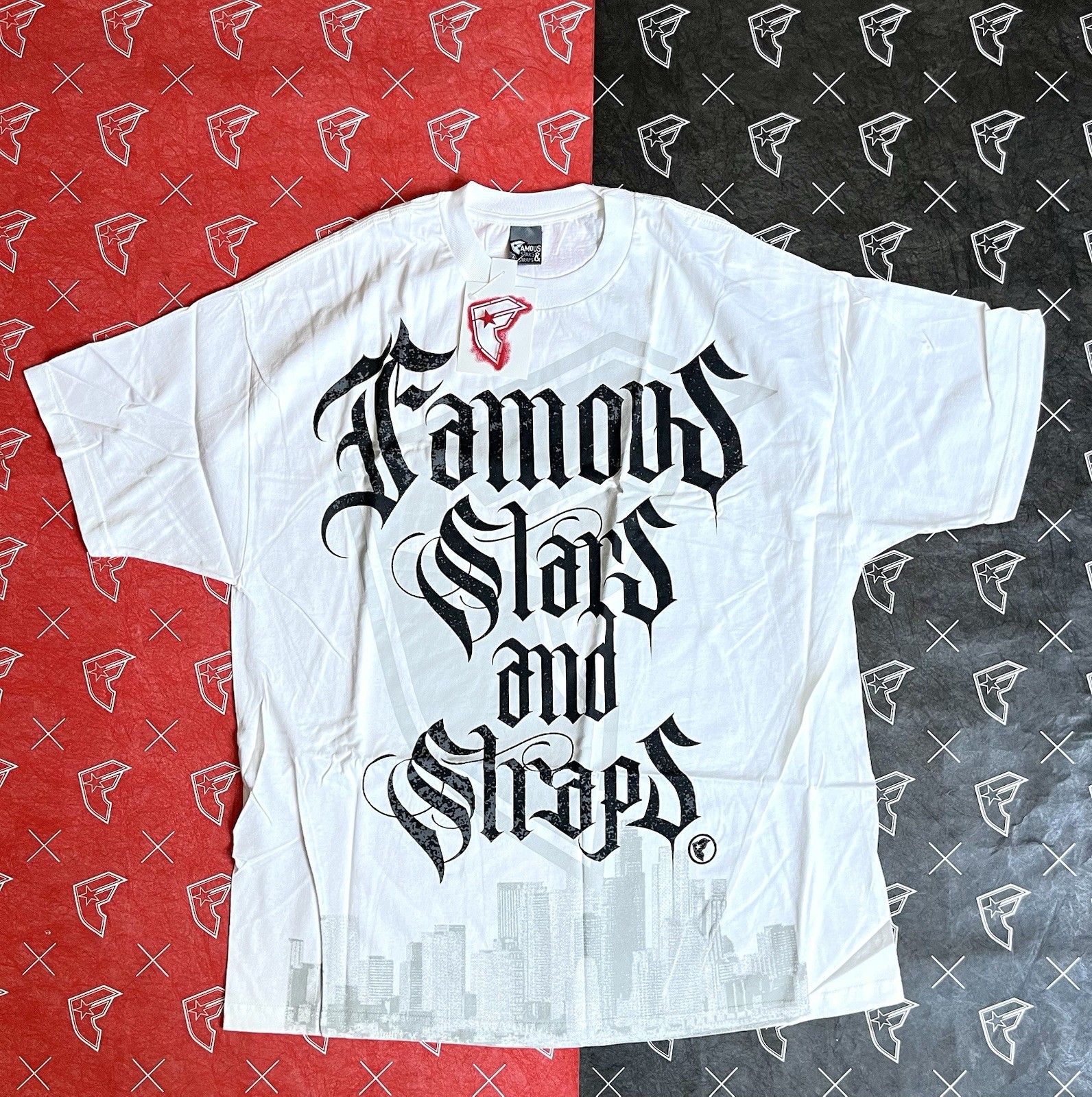 Famous Stars And Straps LA City Shirt NWT 2XL Blink 182 Travis Barker gallery