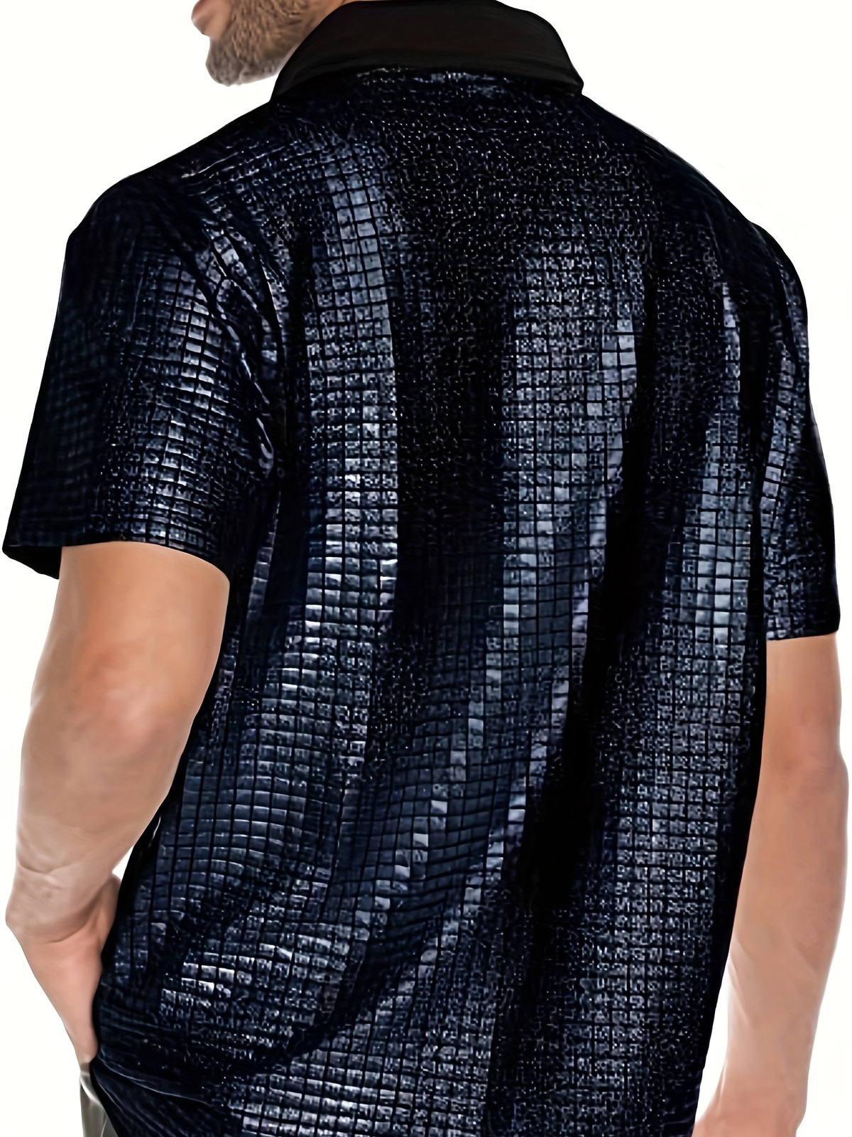 Men's summer party shiny t-shirt gallery