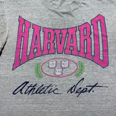 Vintage 90s Harvard University Athletic Dept Graphic Heather T-Shirt USA – Large