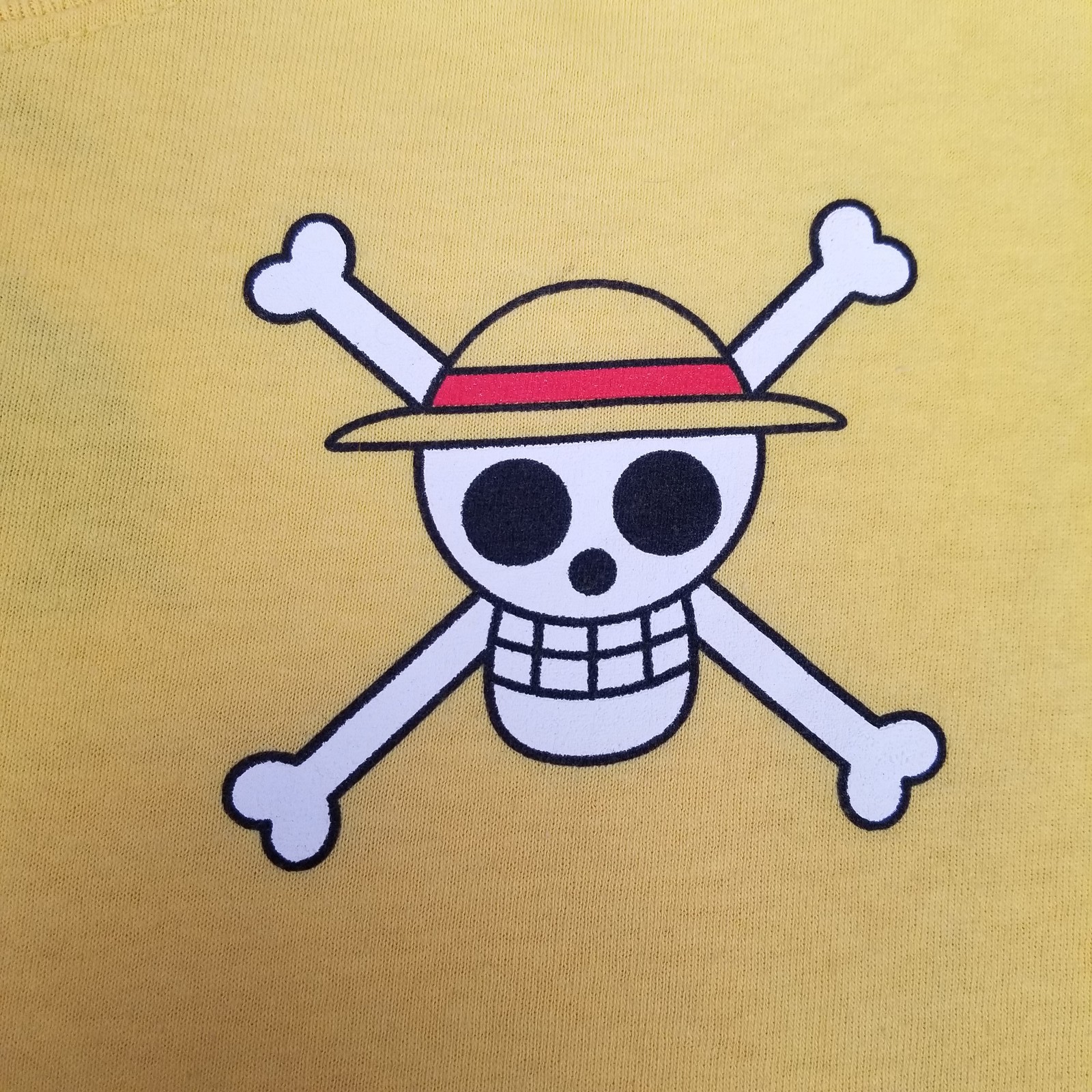 Ripple Junction One Piece Monkey D Luffy Straw Hat Yellow T-Shirt Unisex Size L gallery