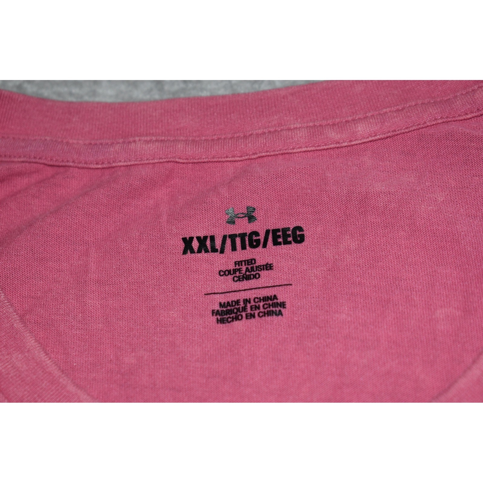 Under Armour T-Shirt Mens XXL Pink Run Everywhere Graphic Tee Cotton Blend gallery