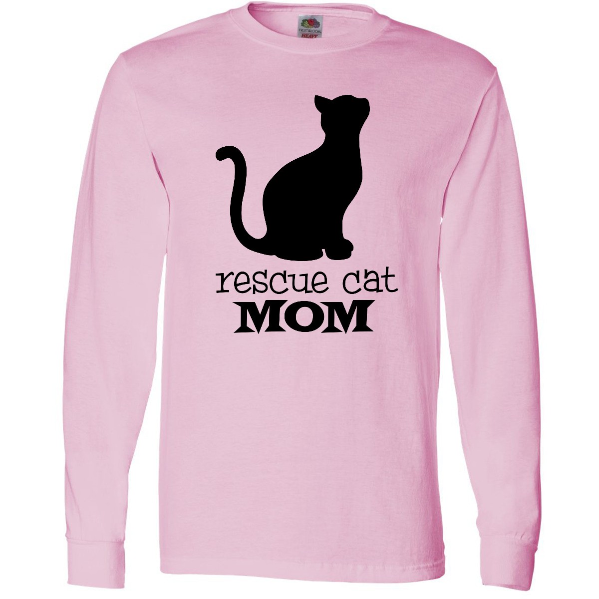 Inktastic Rescue Cat Mom Long Sleeve T-Shirt Animals Parent Adopt Shelter Foster gallery