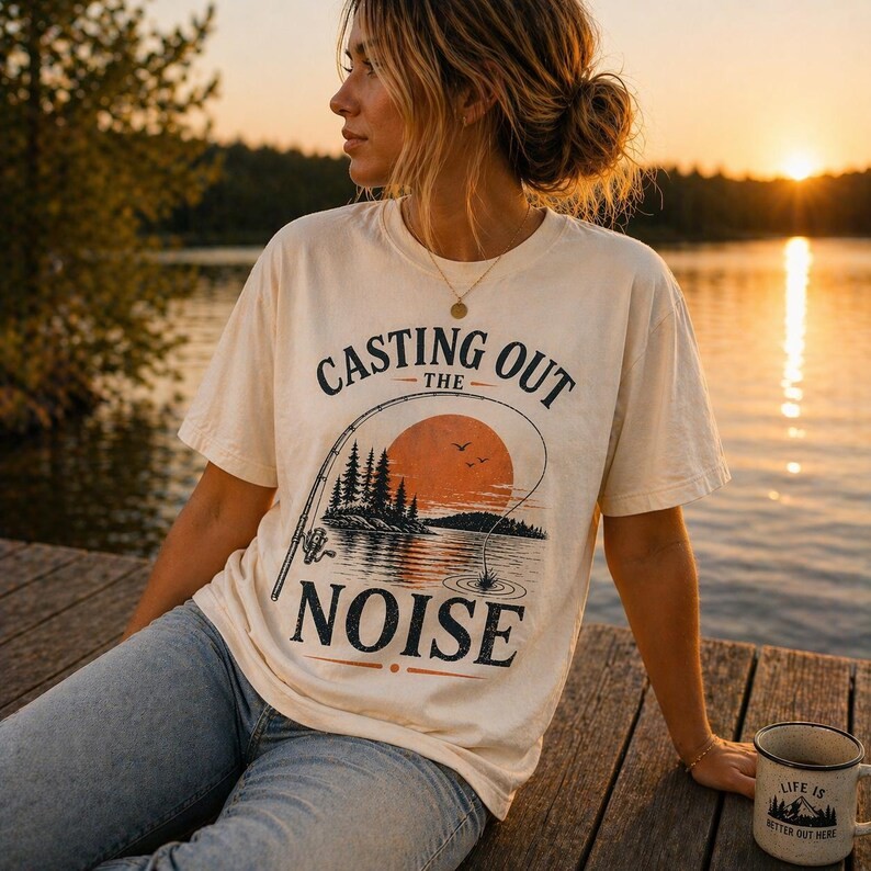 Fishing Dad Comfort Tee Casting Out Fishing Lover Gift gallery