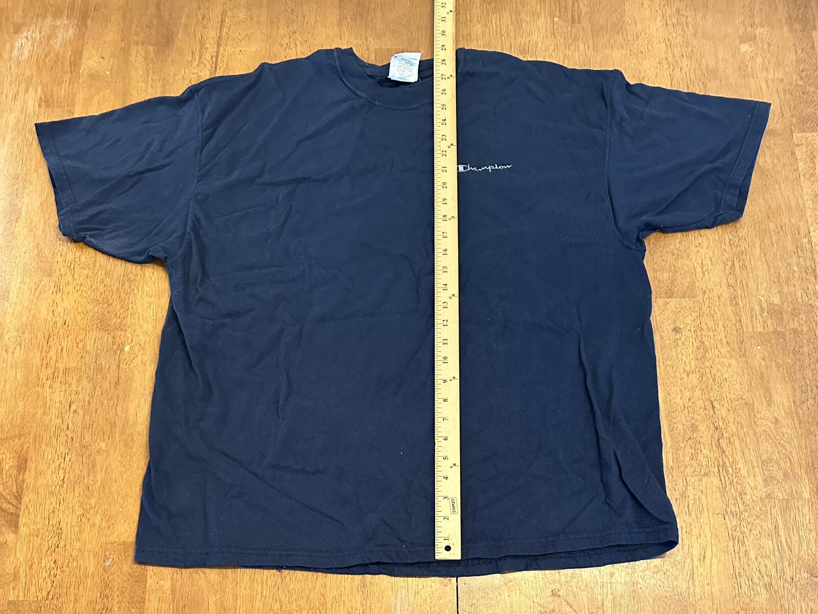 Vintage Champion Blank Spellout T Shirt XL Y2K gallery