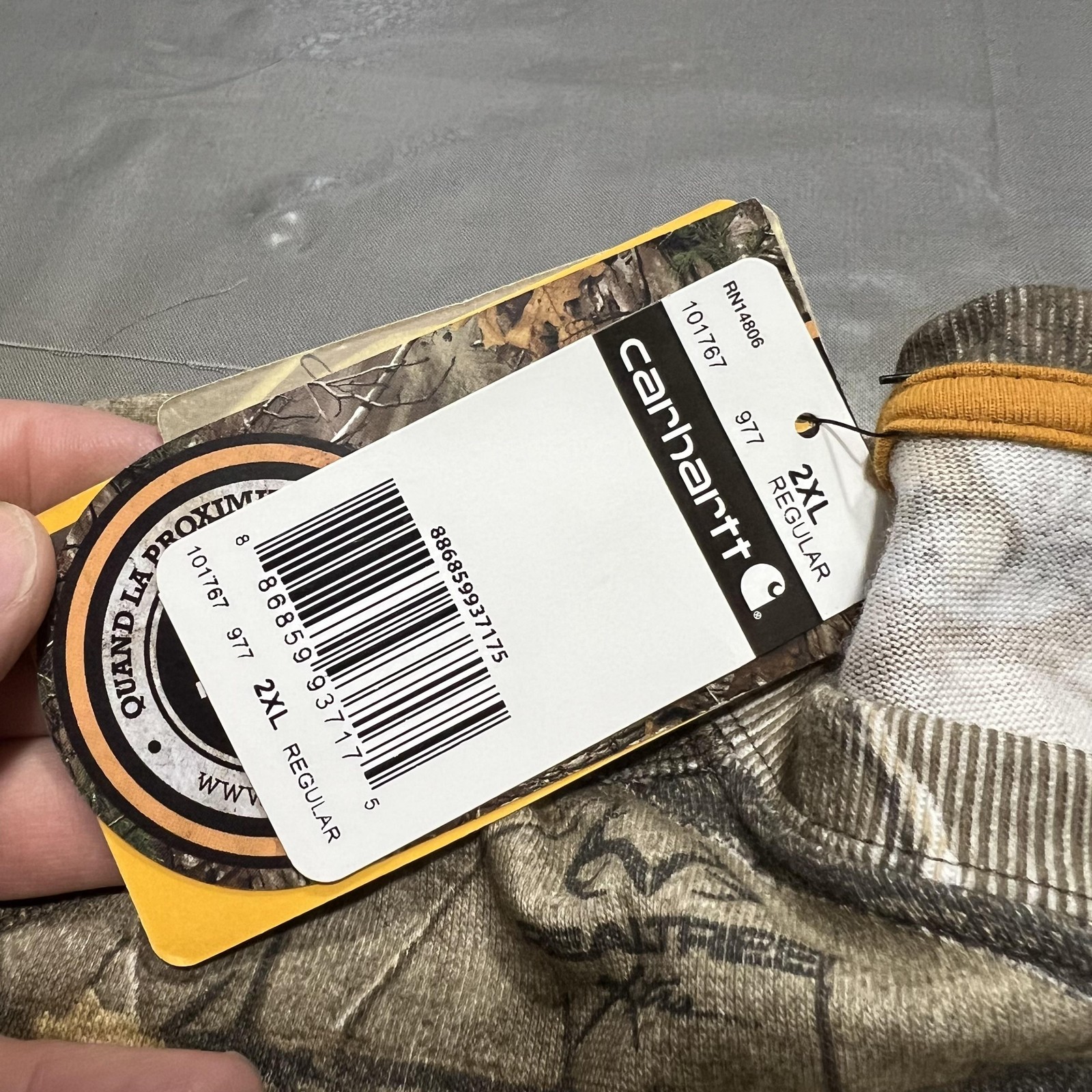 Carhartt Shirt Mens 2XL Camo Long Sleeve Force Cotton Pocket Hunting Outdoor gallery