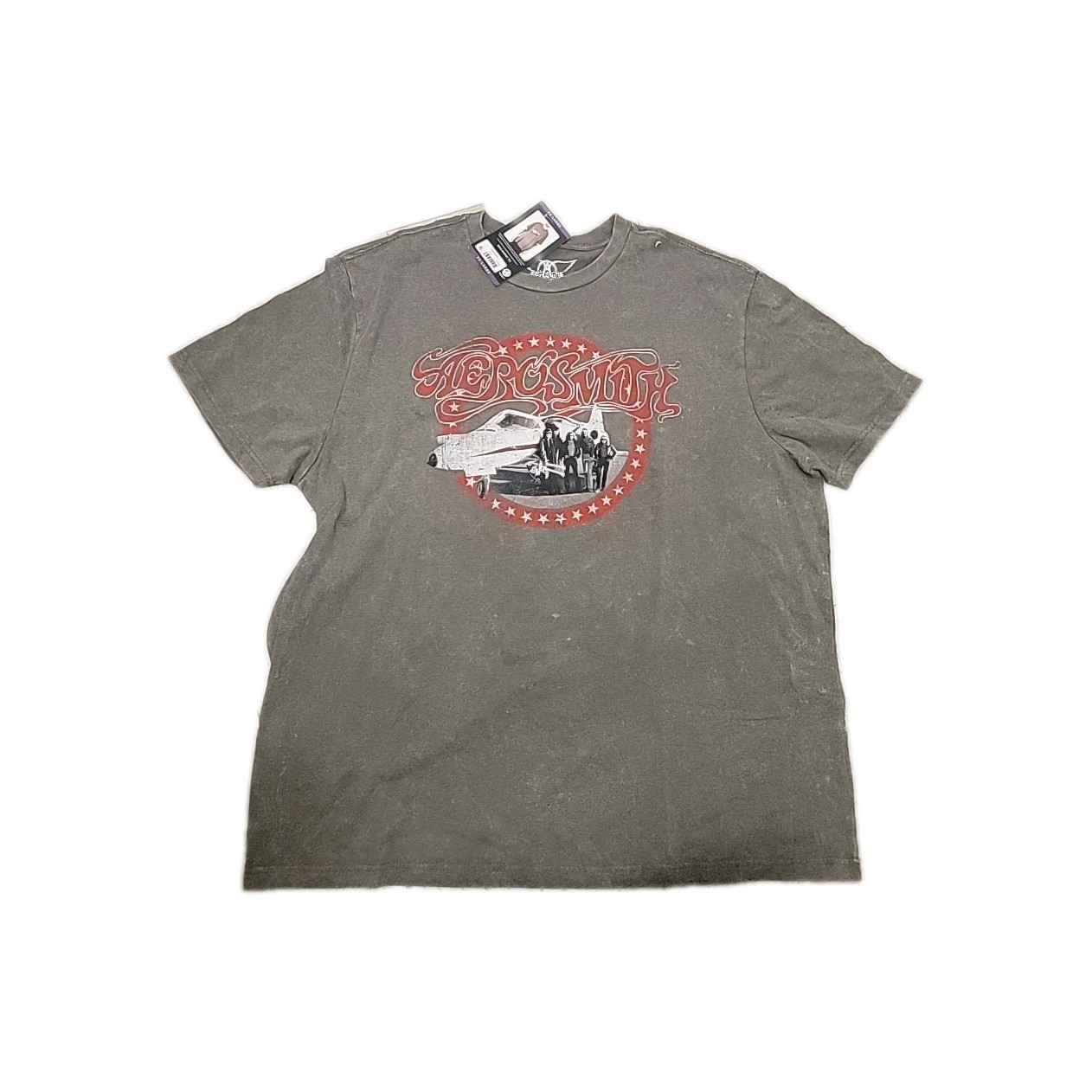 Men’s Aerosmith Band Tee Crew Neck Short Sleeve Soft Lightweight 2XL Walnut, NWT