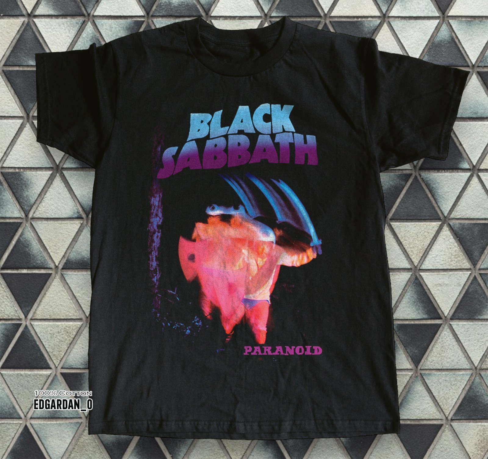 Black Sabbath - Paranoid Album Cover Black Unisex T-shirt Size S-5XL gallery