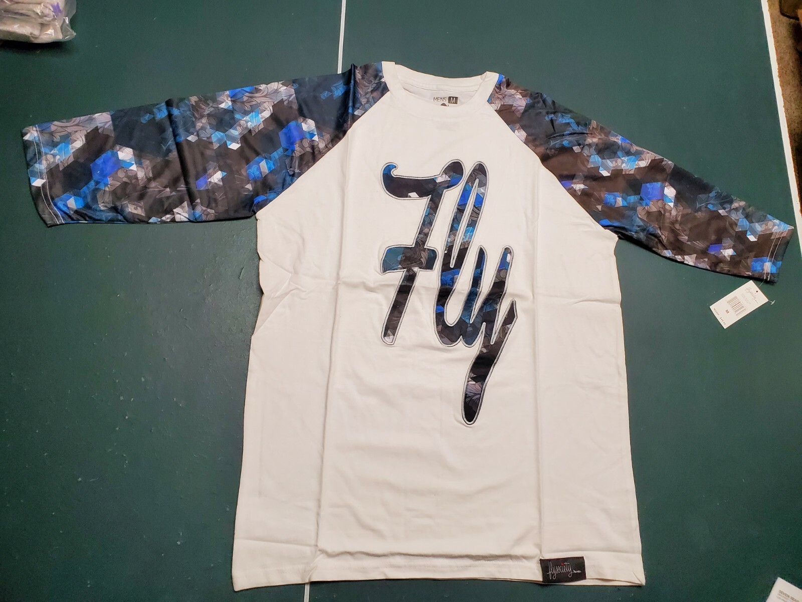 Men’s FLY SOCIETY Half Sleeve Print T-Shirt NWT MSRP $40 Free Ship