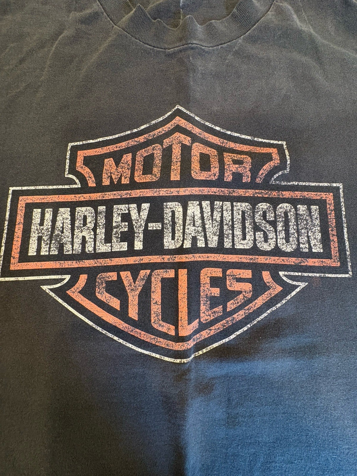 VTG ‘98 Harley-Davidson Motorcycles Badge Logo T-shirt Sz L Black Biker Chopper gallery