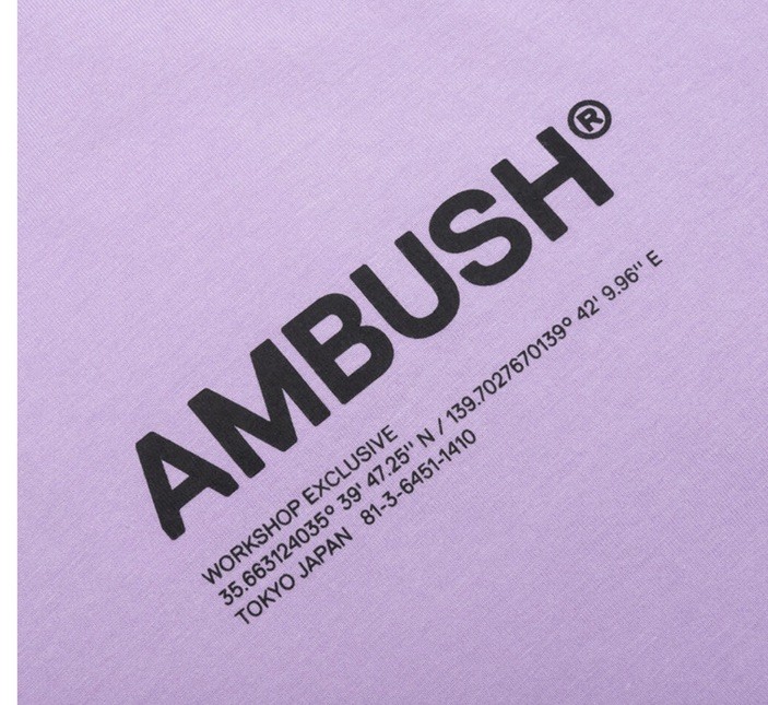 Ambush Jersey Workshop Shirt Lavender Size Small S NWT Retail $250 gallery