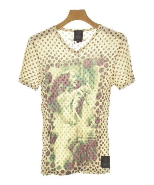 GAULTIER CLASSIQUE T-shirts/Cut & Sewns IvoryxBrown(Dot Pattern) 2200694413126