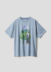 Graniph Dragon Ball Z Time Machine Big Silhouette T-Shirt Size SS Anime Japan