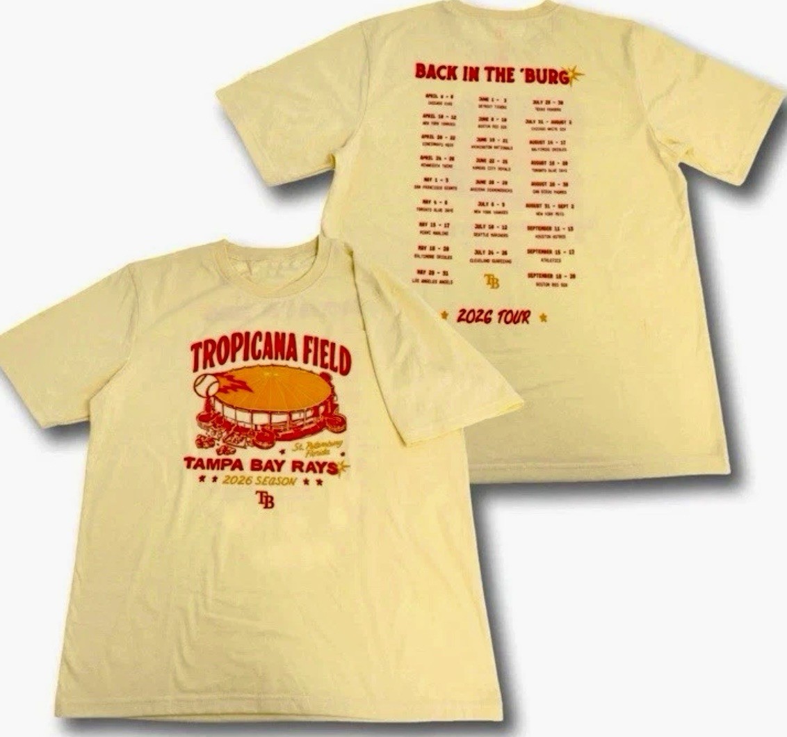 Tampa Bay Rays Tropicana Field Tour Shirt Giveaway 2026 Shirt