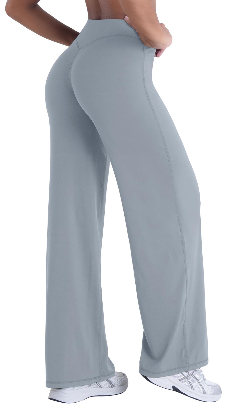 Butt Lifting Wide Leg Yoga Pants – High Waist, No Front Seam, Tummy Control, ... gallery