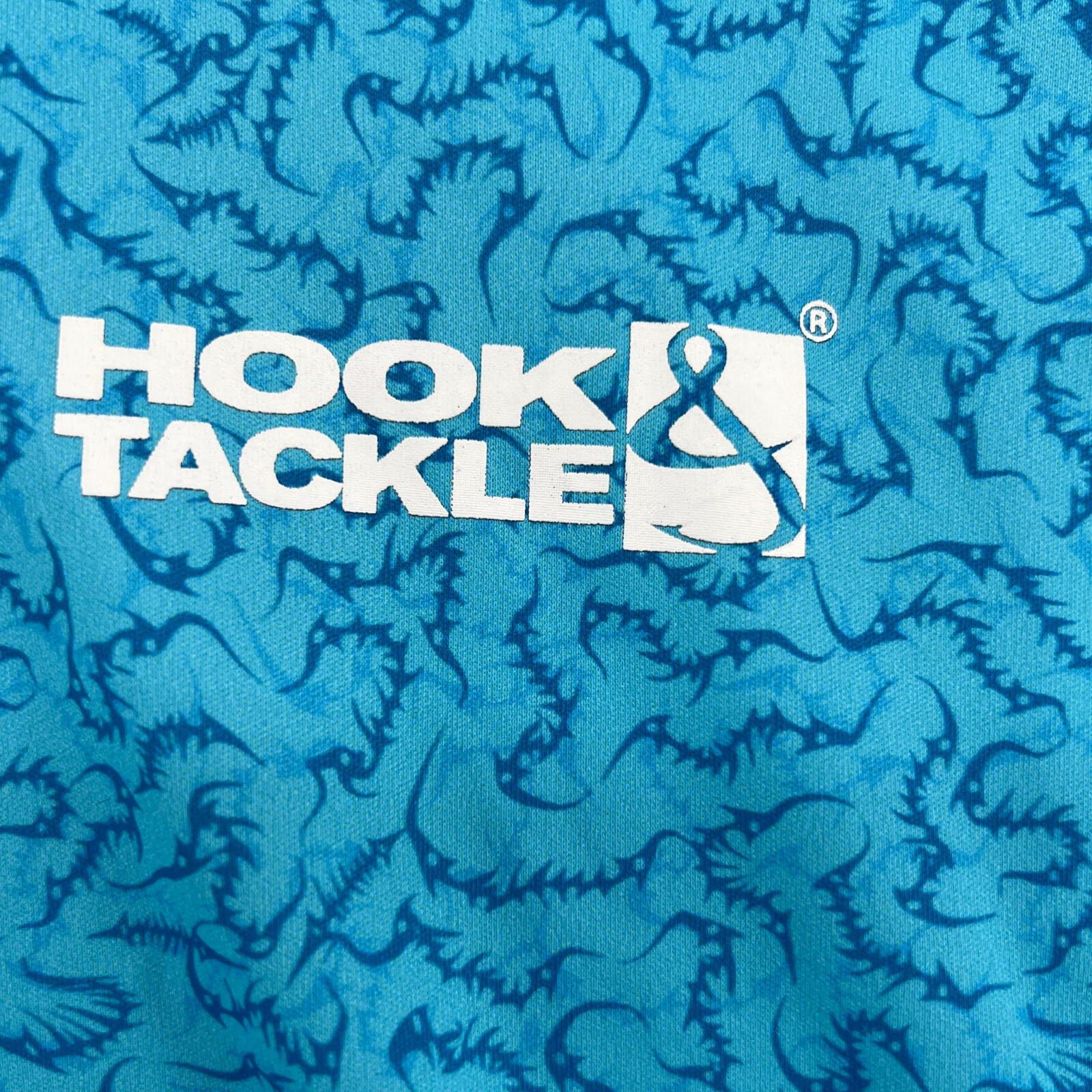 Hook &Tackle UPF 50+ Sun Protection Men's Size XL Fishing Crew-Neck T-Shirt gallery