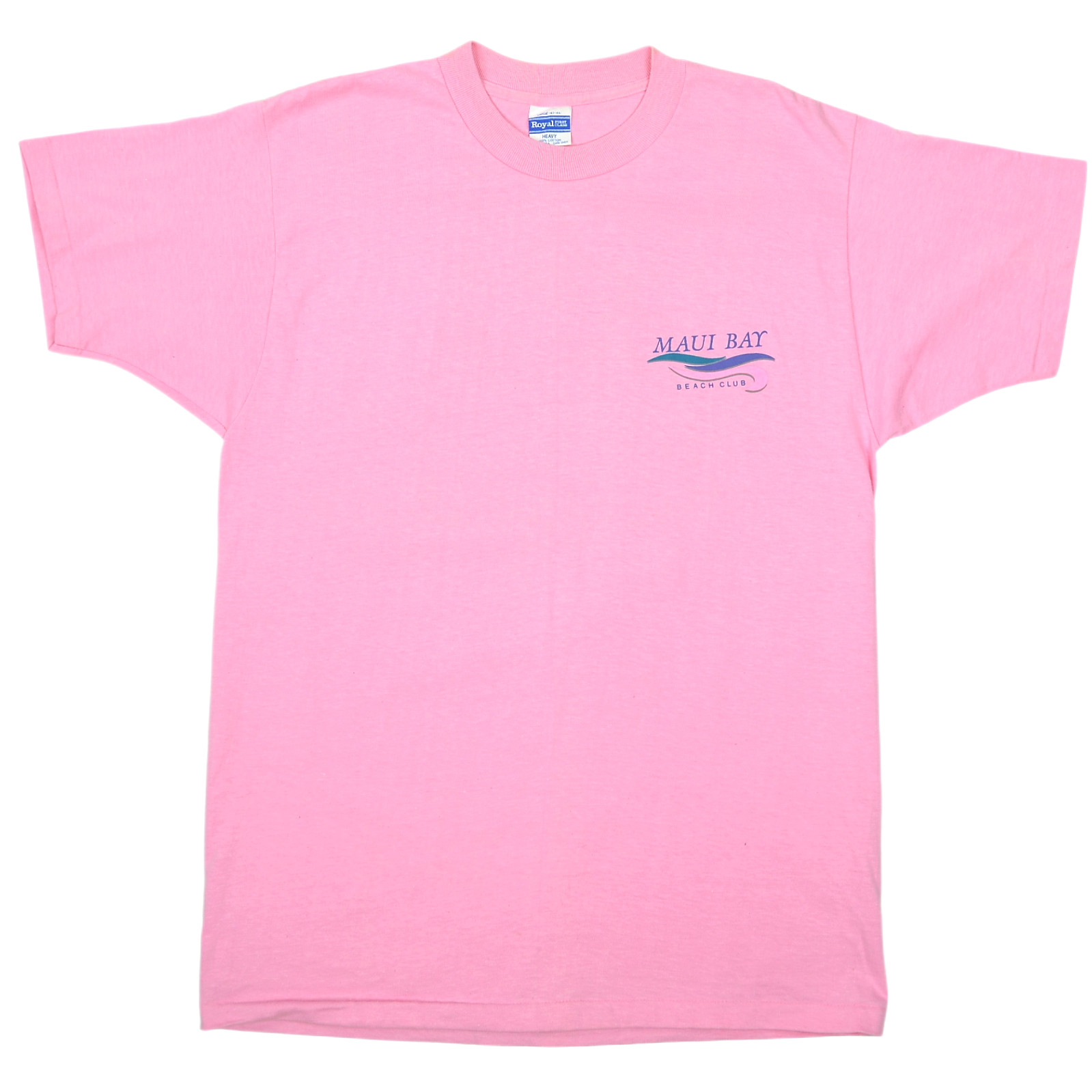 Maui Bay Beach Club Mens Vintage T Shirt Size L Pink Single Stitch Cotton USA gallery