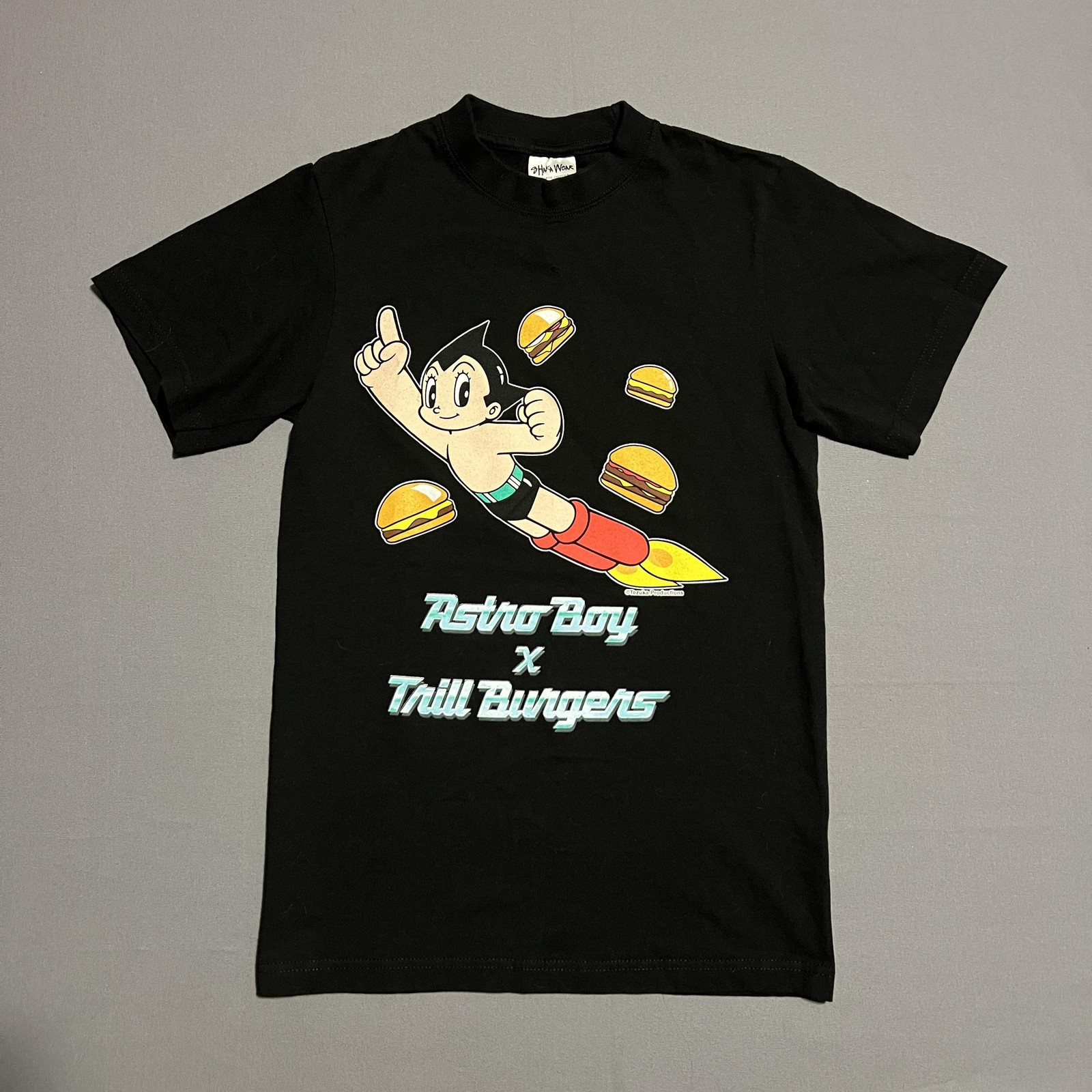 Astro Boy Trill Burgers Shirt Mens Small Black Shaka Wear Graphic Tee Anime gallery