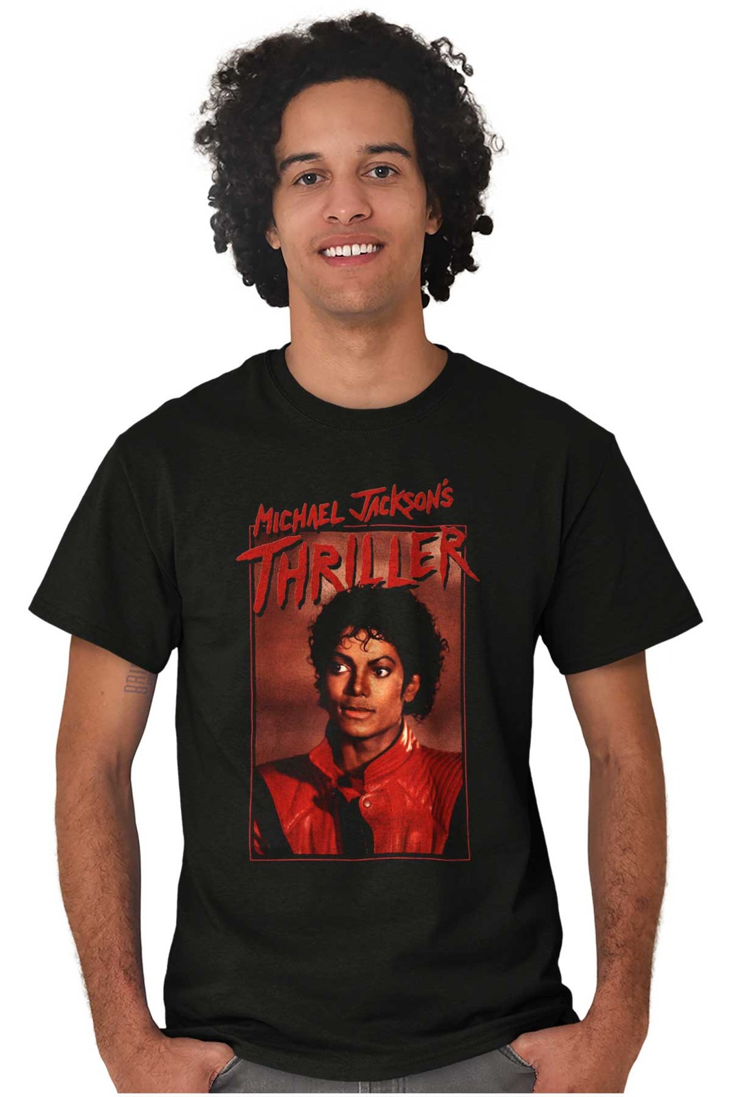 Michael Jackson Thriller King of Pop Star Womens or Mens Crewneck T Shirt Tee gallery