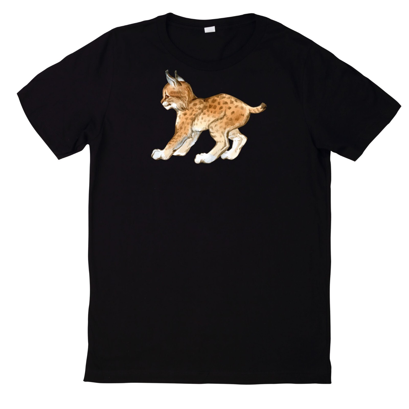 Lynx Print Cotton T-Shirt gallery