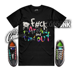 Air Max 95 Greedy OG Big Bubble Hyper Turquoise Volt Solar Red Shirt Match FCK