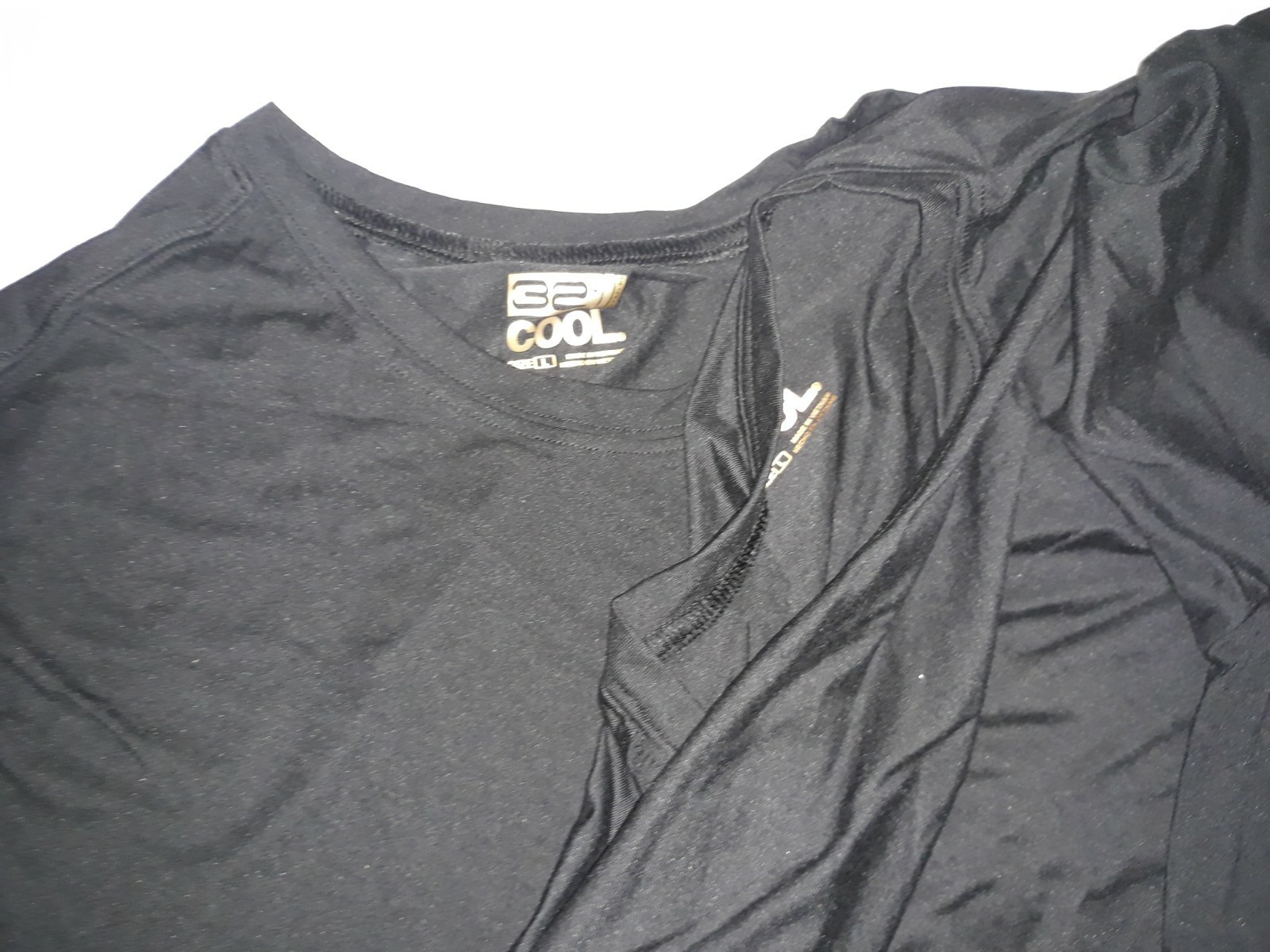 32 Degrees Cool Men's 3 Pack Short Sleeve Crew Neck Shirt Black Size LARGE NEW gallery