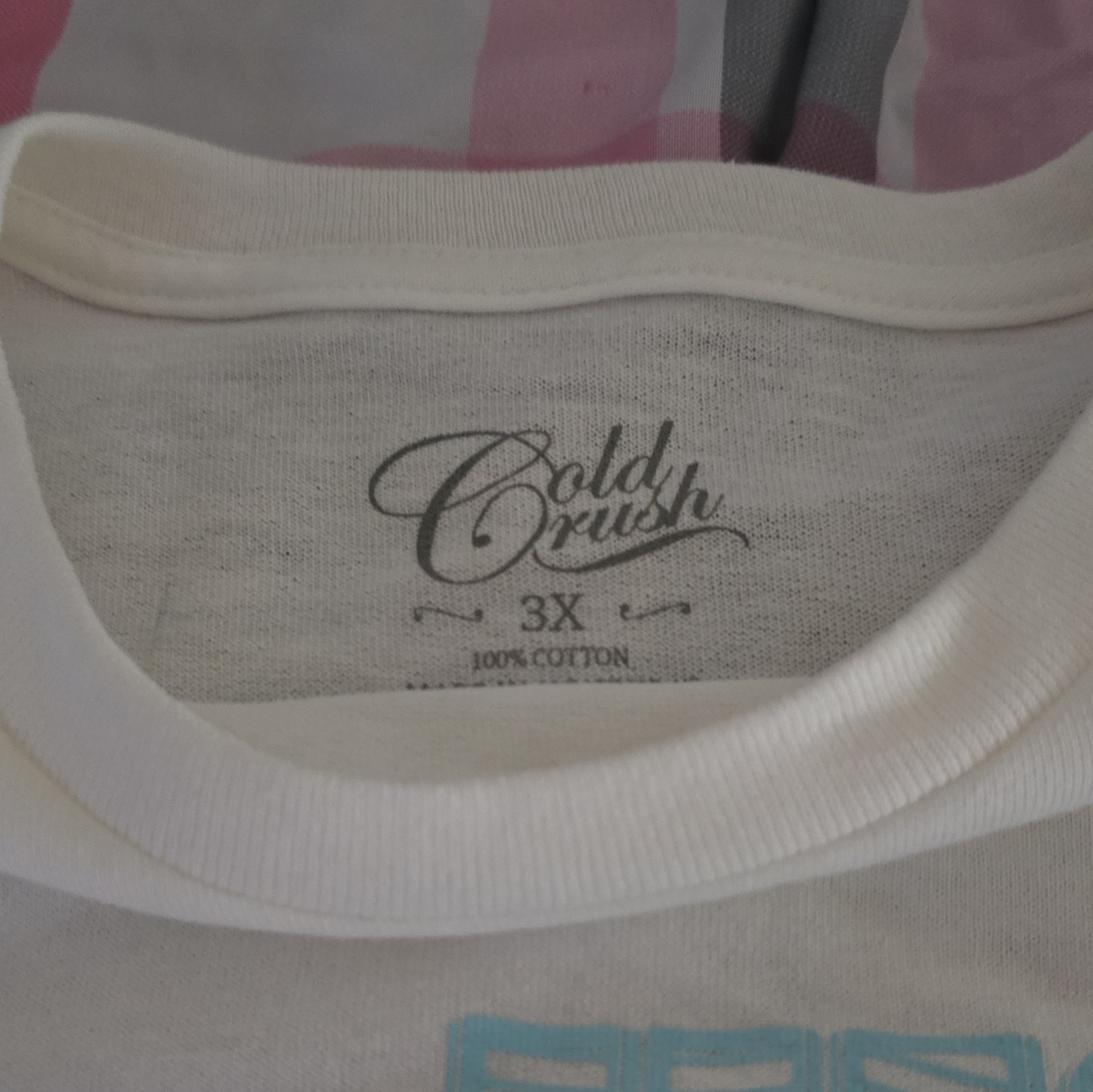 Crush women's 3X White Cotton Knit Crew Neck Graphic T-Shirt "His Grace" gallery