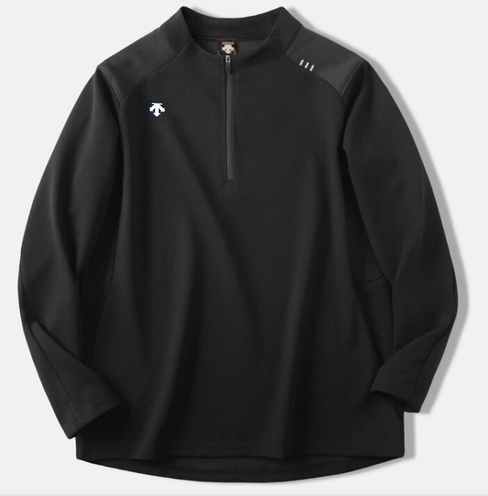 Descente Half Zipper Quick Drying Huagefu Long Sleeves T-shirt gallery