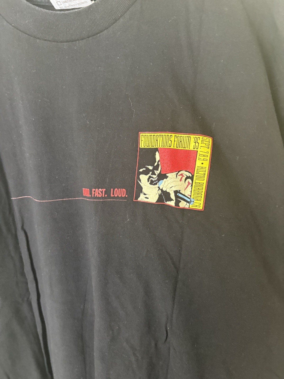FOUNDATIONS FORUM CONVENTION 1995 heavy metal convention Burbank T-Shirt XL gallery