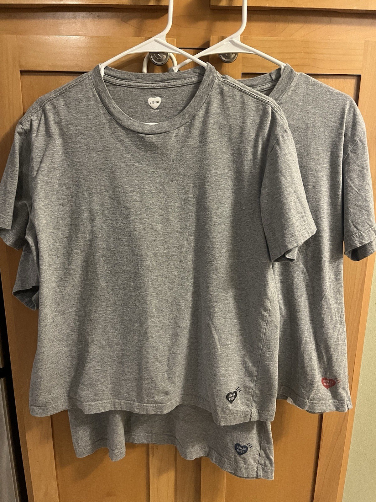 HUMAN MADE Plain Gray Shirts - THREE Size (M) Medium T-shirts - NIGO Streetwear gallery