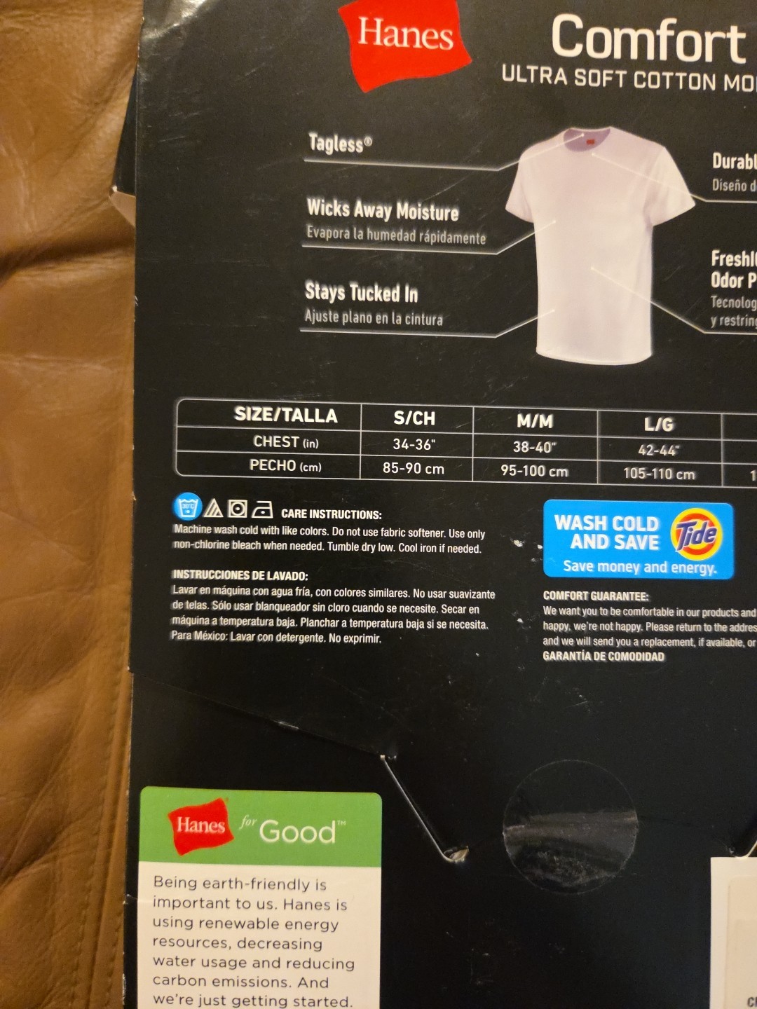 Hanes Men’s 3 Pack Comfort Fit Tagless White T -Shirts Size 2XL 50-52" New gallery