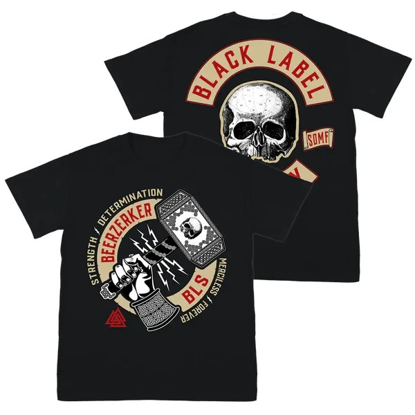 2 Sides Black Label Society Beerzerker Tee Black Shirt All size S-5XL TH380 gallery