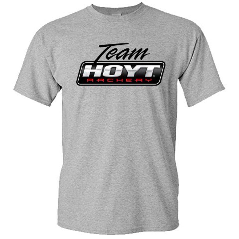Team Hoyt Archery Hunting Hunter Men’s Gray T-Shirt S-5XL