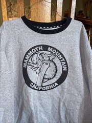 Mammoth Mountain California Skiing SNOWBOARDING CREWNECK SWEATSHIRT XXL LAZY ONE