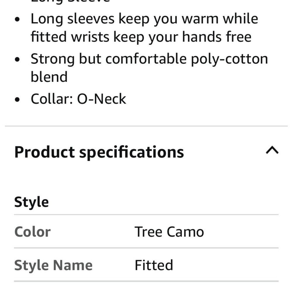 Camouflage Quick Drying Long-Sleve T-Shirt. Size: Large gallery