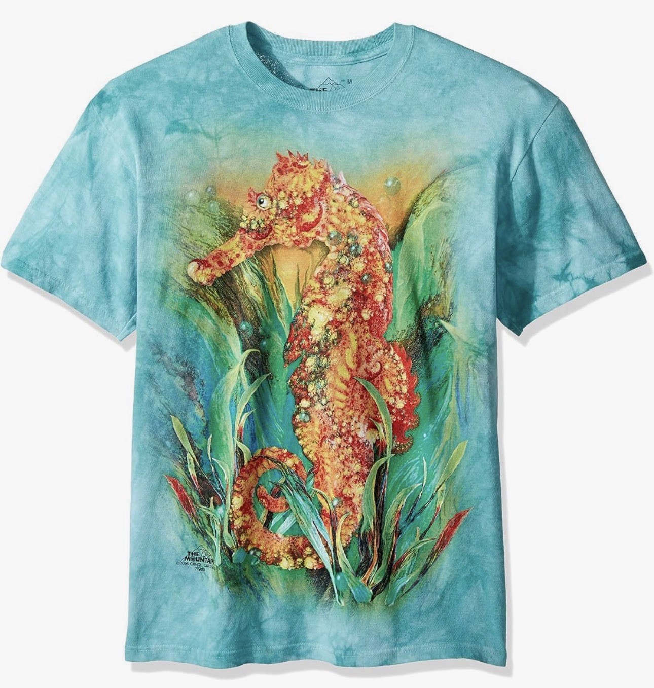 NEW The Mountain Seahorse Tie Dye Graphic T-Shirt 3XL Ocean Art Tee NWT gallery